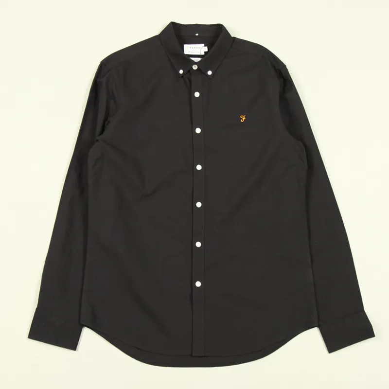 Farah Brewer LS Shirt - Black
